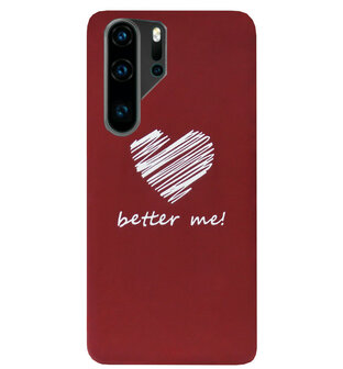 ADEL Siliconen Back Cover Softcase Hoesje voor Huawei P30 Pro - Hartjes