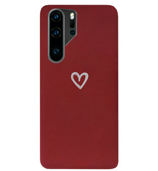 ADEL Siliconen Back Cover Softcase Hoesje voor Huawei P30 Pro - Klein Hartje