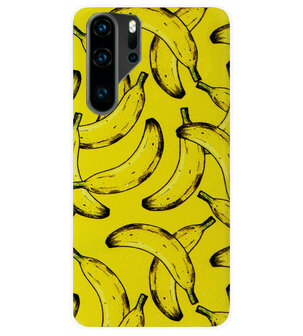 ADEL Siliconen Back Cover Softcase Hoesje voor Huawei P30 Pro - Bananen