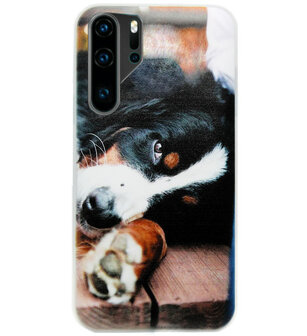 ADEL Siliconen Back Cover Softcase Hoesje voor Huawei P30 Pro - Berner Sennenhond