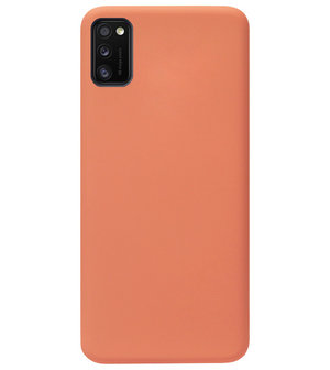 ADEL Premium Siliconen Back Cover Softcase Hoesje voor Samsung Galaxy A41 - Oranje