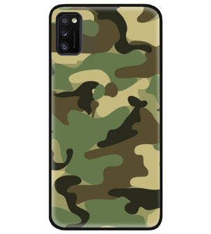 ADEL Siliconen Back Cover Softcase Hoesje voor Samsung Galaxy A41 - Camouflage