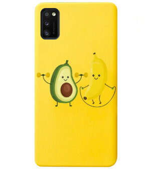 ADEL Siliconen Back Cover Softcase Hoesje voor Samsung Galaxy A41 - Fruit