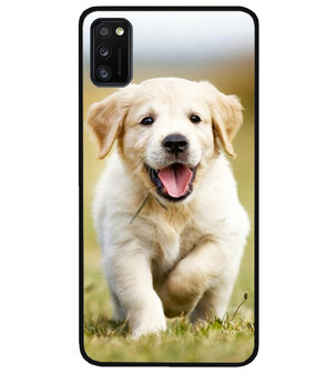 ADEL Siliconen Back Cover Softcase Hoesje voor Samsung Galaxy A41 - Labrador Retriever Hond