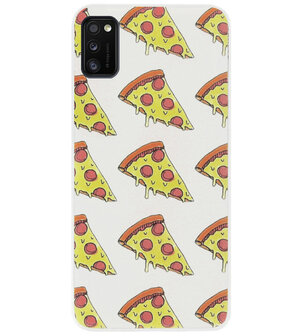 ADEL Siliconen Back Cover Softcase Hoesje voor Samsung Galaxy A41 - Junkfood Pizza