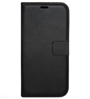 LC.IMEEKE Kunstleren Book Case Portemonnee Pasjes Hoesje voor Samsung Galaxy A51 - Zwart
