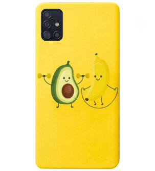 ADEL Siliconen Back Cover Softcase Hoesje voor Samsung Galaxy A71 - Fruit