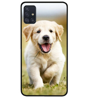 ADEL Siliconen Back Cover Softcase Hoesje voor Samsung Galaxy A71 - Labrador Retriever Hond