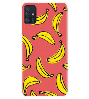 ADEL Siliconen Back Cover Softcase Hoesje voor Samsung Galaxy A71 - Bananen Geel