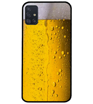 ADEL Siliconen Back Cover Softcase Hoesje voor Samsung Galaxy A71 - Pils Bier