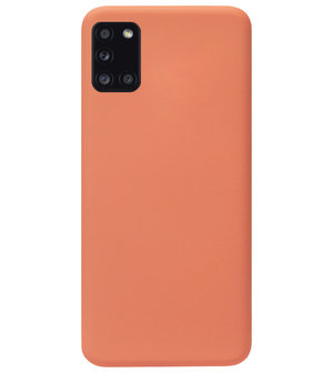 ADEL Premium Siliconen Back Cover Softcase Hoesje voor Samsung Galaxy A31 - Oranje