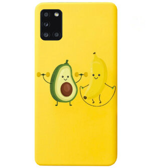 ADEL Siliconen Back Cover Softcase Hoesje voor Samsung Galaxy A31 - Fruit