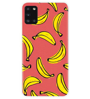 ADEL Siliconen Back Cover Softcase Hoesje voor Samsung Galaxy A31 - Bananen Geel