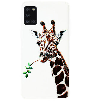 ADEL Siliconen Back Cover Softcase Hoesje voor Samsung Galaxy A31 - Giraf