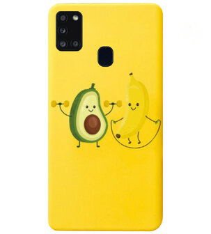 ADEL Siliconen Back Cover Softcase Hoesje voor Samsung Galaxy A21s - Fruit