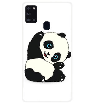 ADEL Siliconen Back Cover Softcase Hoesje voor Samsung Galaxy A21s - Panda