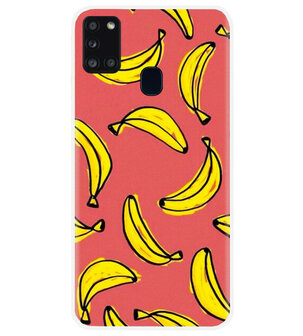 ADEL Siliconen Back Cover Softcase Hoesje voor Samsung Galaxy A21s - Bananen Geel