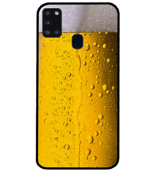 ADEL Siliconen Back Cover Softcase Hoesje voor Samsung Galaxy A21s - Pils Bier