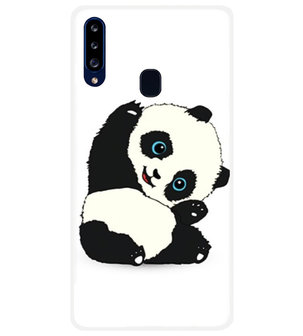 ADEL Siliconen Back Cover Softcase Hoesje voor Samsung Galaxy A20s - Panda