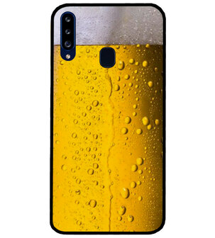 ADEL Siliconen Back Cover Softcase Hoesje voor Samsung Galaxy A20s - Pils Bier