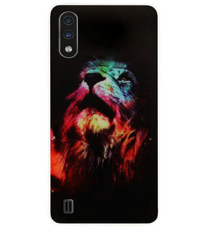 ADEL Siliconen Back Cover Softcase Hoesje voor Samsung Galaxy A01 - Leeuw