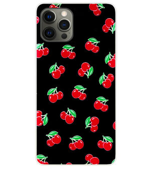 ADEL Siliconen Back Cover Softcase Hoesje voor iPhone 12 (Pro) - Fruit