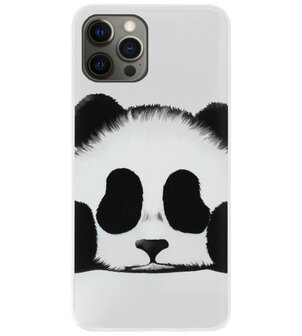 ADEL Siliconen Back Cover Softcase Hoesje voor iPhone 12 (Pro) - Panda
