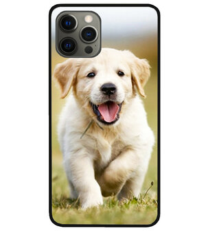 ADEL Siliconen Back Cover Softcase Hoesje voor iPhone 12 (Pro) - Labrador Retriever Hond