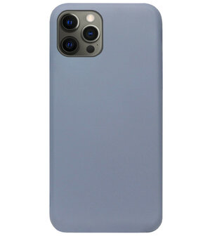 ADEL Premium Siliconen Back Cover Softcase Hoesje voor iPhone 12 (Pro) - Lavendel