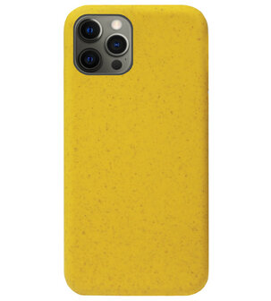 natuurlijk officieel Regeneratie ADEL Tarwe Stro TPU Back Cover Softcase Hoesje voor iPhone 12 Pro Max -  Duurzaam Afbreekbaar Milieuvriendelijk Geel - Origineletelefoonhoesjes.nl