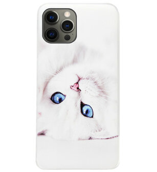 ADEL Siliconen Back Cover Softcase Hoesje voor iPhone 12 Pro Max - Katten