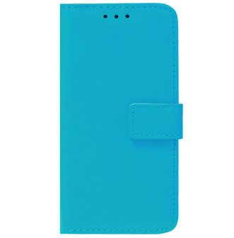 ADEL Kunstleren Book Case Pasjes Portemonnee Hoesje voor iPhone 12 Mini - Blauw