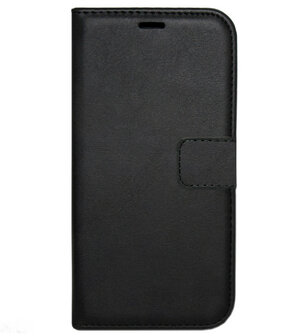LC.IMEEKE Kunstleren Book Case Portemonnee Pasjes Hoesje voor iPhone 12 Mini - Zwart