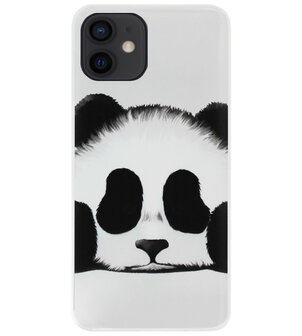 ADEL Siliconen Back Cover Softcase Hoesje voor iPhone 12 Mini - Panda