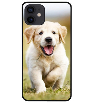ADEL Siliconen Back Cover Softcase Hoesje voor iPhone 12 Mini - Labrador Retriever Hond
