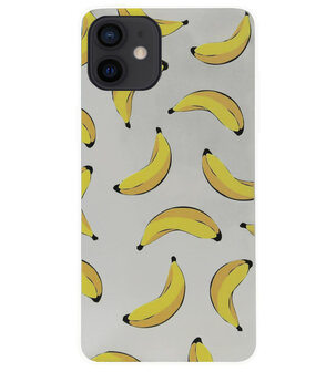 ADEL Siliconen Back Cover Softcase Hoesje voor iPhone 12 Mini - Bananen Geel