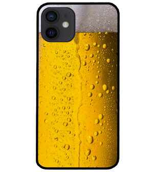 ADEL Siliconen Back Cover Softcase Hoesje voor iPhone 12 Mini - Pils Bier