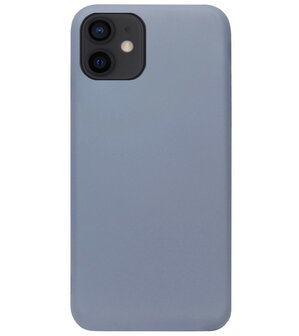 ADEL Premium Siliconen Back Cover Softcase Hoesje voor iPhone 12 Mini - Lavendel