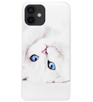 ADEL Siliconen Back Cover Softcase Hoesje voor iPhone 12 Mini - Katten