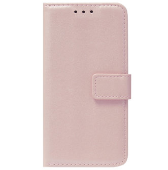 ADEL Kunstleren Book Case Pasjes Portemonnee Hoesje voor Samsung Galaxy S21 Plus - Goud Rose