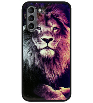 ADEL Siliconen Back Cover Softcase Hoesje voor Samsung Galaxy S21 Plus - Leeuw