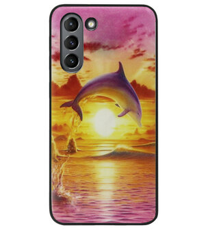 ADEL Kunststof Back Cover Hardcase Hoesje voor Samsung Galaxy S21 Plus - Dolfijn