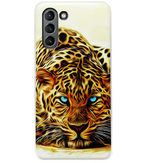 ADEL Siliconen Back Cover Softcase Hoesje voor Samsung Galaxy S21 Plus - Tijger