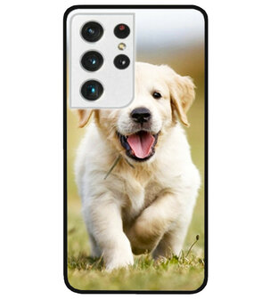 ADEL Siliconen Back Cover Softcase Hoesje voor Samsung Galaxy S21 Ultra - Labrador Retriever Hond
