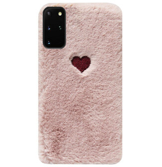 ADEL Siliconen Back Cover Softcase Hoesje voor Samsung Galaxy S20 FE - Hartjes Roze