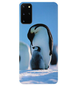 ADEL Siliconen Back Cover Softcase Hoesje voor Samsung Galaxy S20 FE - Pinguin Blauw
