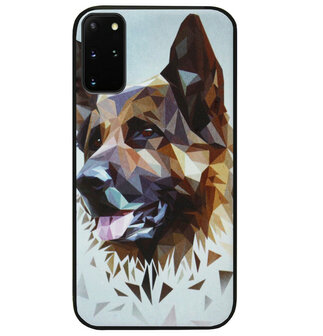 ADEL Siliconen Back Cover Softcase Hoesje voor Samsung Galaxy S20 FE - Duitse Herder Hond