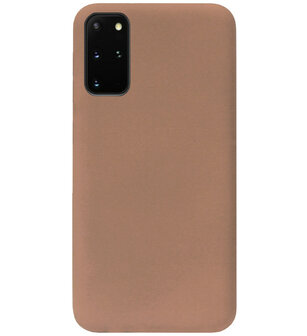ADEL Siliconen Back Cover Softcase Hoesje voor Samsung Galaxy S20 FE - Bruin