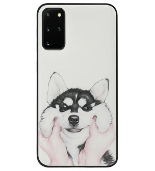 ADEL Siliconen Back Cover Softcase Hoesje voor Samsung Galaxy S20 FE - Husky Hond