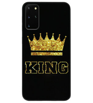 ADEL Siliconen Back Cover Softcase Hoesje voor Samsung Galaxy S20 FE - King Koning